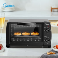 美的(Midea)PT1012双层电烤烧烤烘培箱10升迷你家用多功能蛋糕鸡翅定时调温