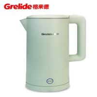 格来德 (Grelide) 电热水壶恒温烧水壶1.7L大容量304不锈钢一键保温55度D2818K 豆蔻绿