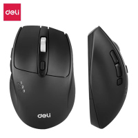 得力LN230-B双模鼠标(黑)(只) 蓝牙无线双模鼠标人体工学多功能鼠标