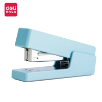 得力(deli) 纽赛(NUSIGN)和风系列订书机 学生办公轻巧便携订书器中号 蓝色 NS084