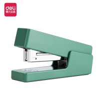 得力(deli) 纽赛(NUSIGN)和风系列订书机 学生办公轻巧便携订书器中号 绿色 NS084