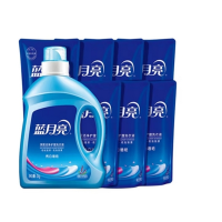 蓝月亮 洗衣液/清洗剂 薰衣草洗衣组合套装 薰衣草亮白增艳洗衣液2kg*1+薰衣草亮白增艳洗衣液袋装500g*7
