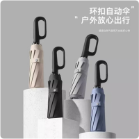 美度男士商务三折自动黑胶防晒防紫外线女晴雨两用太阳伞M3393