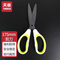 新绿天章4542 白绿色剪刀特氟龙175mm 1把
