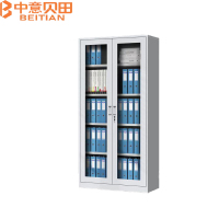 中意贝田 BT-G004 850*390*1800mm 办公室文件柜铁皮档案通玻文件柜