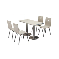 中意贝田 BT-Z800 1200*600*750mm 饭店食堂快餐店简约桌椅组合