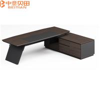 中意贝田 BT-BZ002 2.4米办公桌老板桌硬朗大班台办公桌单人稳重大气