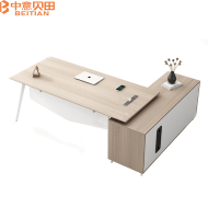 中意贝田 BT-BG001 办公桌老板桌简约现代老板单人商用经理桌总裁桌办公家具桌椅组合