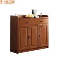 中意贝田 BT-AG111 新中式办公柜全实木两三门家用门口收纳鞋架储物柜分层柜子