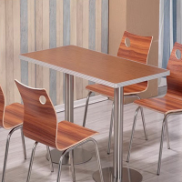 中意贝田 BT-C1员工食堂餐桌椅 4人位小吃店工地饭堂学校餐厅食堂餐桌椅