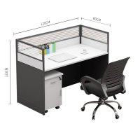 中意贝田 BT-BGZ10 职员办公桌简约现代多人单人工位桌屏风卡座办公室桌椅组合