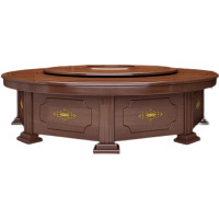 中意贝田 BT-JDZY45 中式酒店圆桌实木大圆桌饭店包厢圆形餐桌