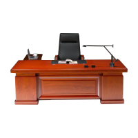 中意贝田 BT-KJ-CT2016 老板桌油漆大班台办公室经理桌贴木皮总裁桌