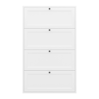 中意贝田 BT-XG7898 极窄鞋柜超薄款翻斗鞋柜入户门口鞋柜钢制