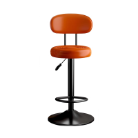 中意贝田 BT-BY8940 吧台椅高脚椅酒吧椅升降办公椅酒店前台椅 橙色
