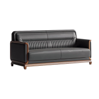 中意贝田 BT-SF0142 简约办公沙发组合新中式会客室商务接待办公室沙发