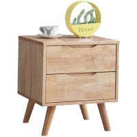 中意贝田 BT-CTG901 床头柜家用卧室储物收纳柜简约现代床边柜 原木色