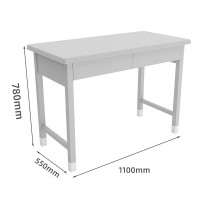 中意贝田 XJZ01 钢制营具工作台学习桌会议桌培训桌班排二抽学习桌椅组合