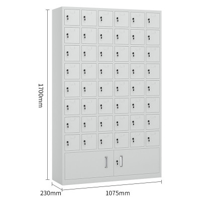 中意贝田XJG48手机柜存放柜电子设备管理柜带锁包管柜 无外门48门铁门存放柜