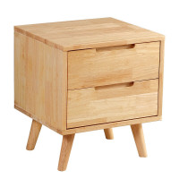 中意贝田 ZYWG-03 床头柜 北欧简易小柜子简约床头双抽收纳柜