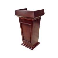 中意贝田 贴木皮演讲台500*600*1100mm 迎宾台接待台发言培训台泊车教师讲台婚庆主持台 演讲台