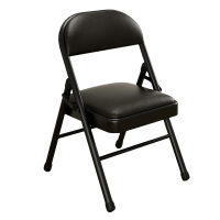 中意贝田 黑色免安装折叠椅 户外宣传活动椅培训会议椅