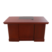 中意贝田 1.6米办公桌 中式电脑桌 老板桌 经理桌 贴木皮办公桌 财务桌 行政桌 160*70CM办公桌