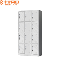 中意贝田 BT-G023 900*350*1800mm 办公室文件柜员工更衣收纳储物12门更衣柜 HJ