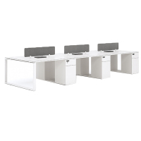 中意贝田 BT-Z204 办公室简约现代屏风员工财务桌 职员办公桌 HJ