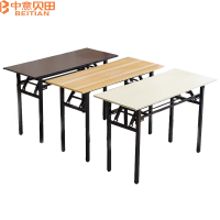 中意贝田 BT-Z434 简易折叠桌子便携式培训桌椅多功能长条桌会议经济型 1200*400*750mm HJ