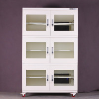 中意贝田 BT-B1421工业防潮柜抽屉储物柜铁皮柜湿度控制10%-20% 1428升 上中下对开门 HJ