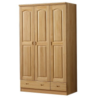 中意贝田 BT-YG56 实木松木衣柜三门四门五门收纳简约现代原木家用卧室衣橱 HJ