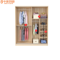 中意贝田 BT-Y001更衣柜卧室衣柜简易柜子储物柜收纳衣橱柜1.2米大衣柜 HJ
