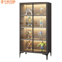 中意贝田 BT-Z001手办展示柜玩具模型盲盒收纳盒轻奢玻璃门透明陈列柜架 HJ