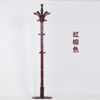 中意贝田 BT-YMJ67 衣帽架落地卧室简易实木时尚挂衣架门厅创意落地立式客厅大衣服架 红棕色 HJ