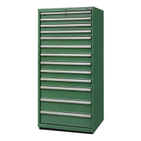 中意贝田 BT-GJG02 重型汽修工具柜移动多功能维修车手推车抽屉柜子 13抽工具柜 HJ