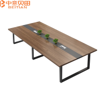 中意贝田 BT-BZ108 会议桌长桌简约现代洽谈培训桌长条办公桌 HJ
