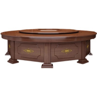 中意贝田 BT-JDZY45 中式酒店圆桌实木大圆桌饭店包厢圆形餐桌 HJ