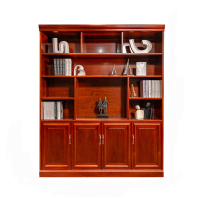 中意贝田 BT-KJ4012 四门文件柜书柜博古架油漆贴木皮文件柜储物柜办公家具 HJ