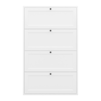 中意贝田 BT-XG7898 极窄鞋柜超薄款翻斗鞋柜入户门口鞋柜钢制 HHJ