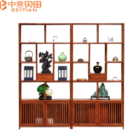 中意贝田 BT-CY002 博古架仿古置物架新中式茶室展物柜仿古简约茶叶柜古董架 HJ