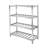 中意贝田 不锈钢置物架 展示物料架 栅格货架 1500*500*1500mm HJ