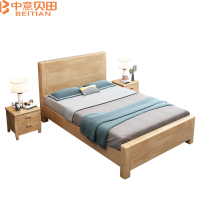 中意贝田 BT-C090 现代简约双人床单人床原木风出租房用单人床架 HJ