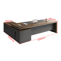 中意贝田 BT-BT94 简约现代桌总裁桌大班台经理老板办公桌 HJ