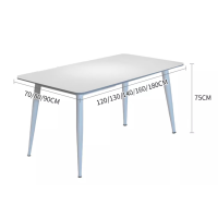 中意贝田 BT-CZYZ45 奶油风纯白岩板餐桌椅子极简餐桌椅 1.4米纯白色一桌四椅 HJ