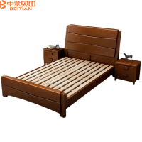 中意贝田 BT-C100 1.5米单人床出租房实木床简约现代 HJ