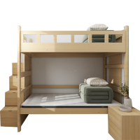 中意贝田 BT-SXC080 宿舍上下床实木高低床带步梯 1200*2000mm HJ