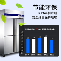 GRISTA Q1.0E4酒店后厨直冷冰箱冰柜四门双温冰箱 HJ