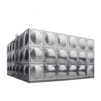 亿诚不锈钢水箱加厚保温水塔储水罐楼顶大容量蓄水池 6吨 HJ