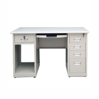 中意贝田 BT-ZGZ01 1.4米钢制办公桌铁皮电脑桌职员桌带抽屉五斗一空 HJ